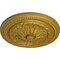 Ekena Millwork Wigan Ceiling Medallion, Hand-Painted Pharaohs Gold, 16"OD x 2 1/4"P CM16WGPGS - alternate 2